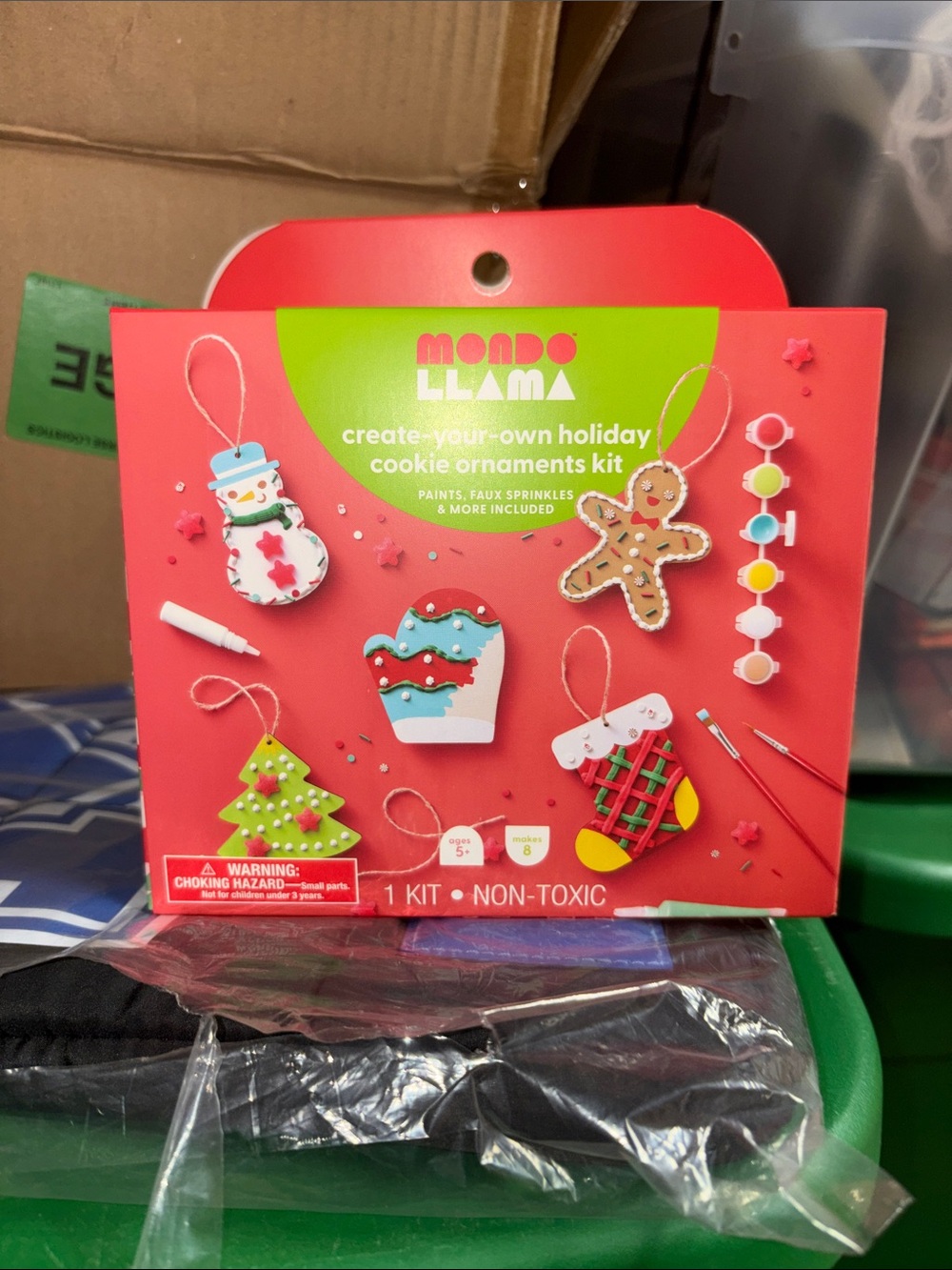 5/$10 Red Create-Your-Own Holiday Cookie Ornaments Kit